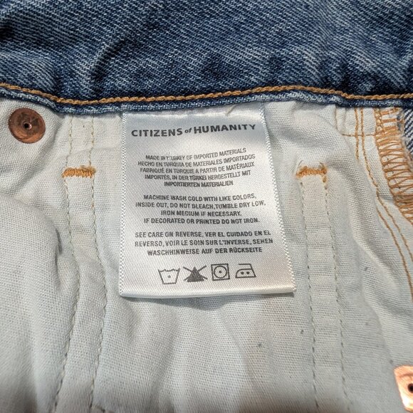 COH Emery High Rise Relaxed Cropped Distressed Torn Jean in Wistful - Picture 9 of 11